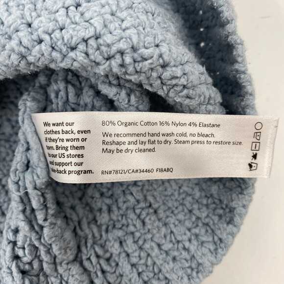 Eileen Fisher Blue Cotton-Nylon Pullover Sweater | Women’s XS - Picture 4 of 6